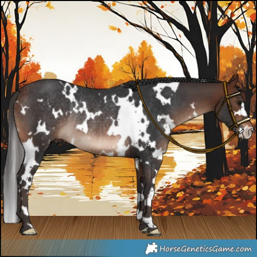 Horse Color:White Spotted Brown Rabicano 