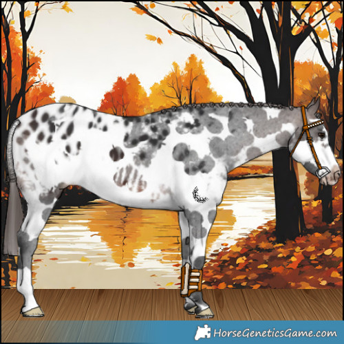 Horse Color:Brown Sabino Splash Frame Appaloosa 