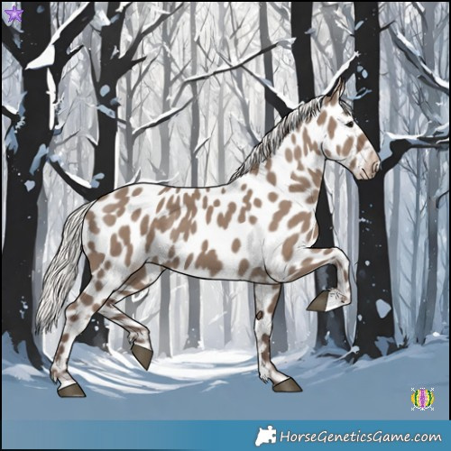 Horse Color:Silver Grullo Appaloosa