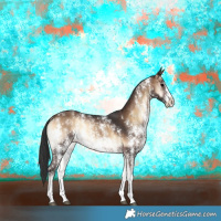 Horse Color:Brown Onyx Sabino Rabicano 