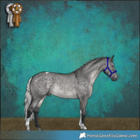 Horse Color:Silver Brown Chinchilla Dun Sabino Tobiano 
