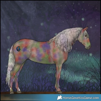 Horse Color:Nacre Silver Black 