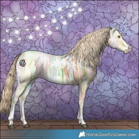 Horse Color:Palomino Ice Rabicano