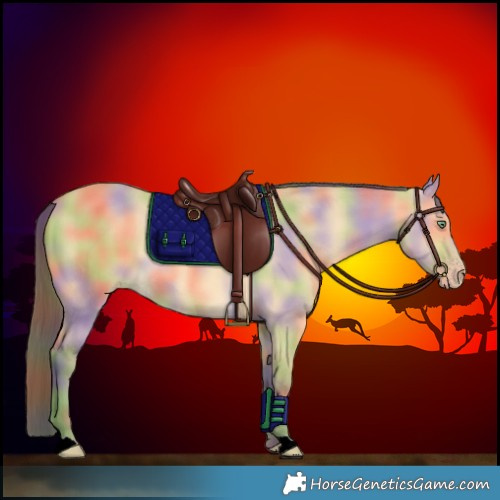 Horse Color:Nacre Amber Cream Champagne Dun 