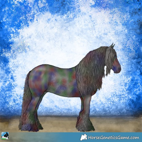 Horse Color:Nacre Liver Chestnut Rabicano 