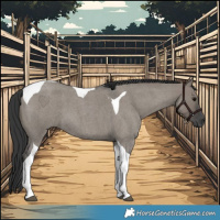 Horse Color:Grullo Roan Tobiano 