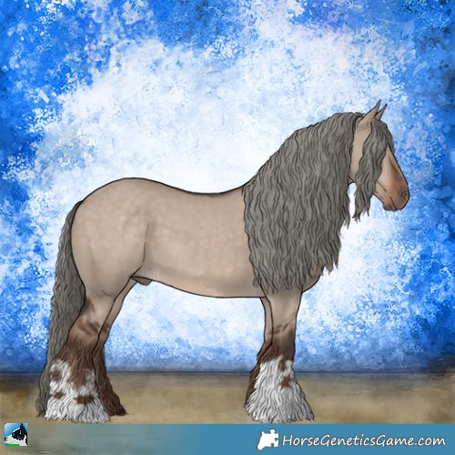 Horse Color:Liver Red Dun Mushroom 