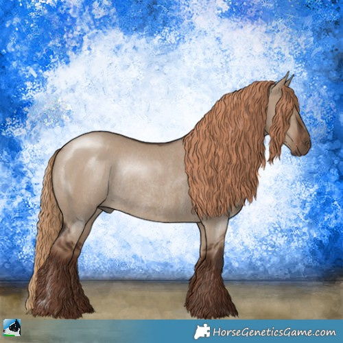 Horse Color:Liver Red Dun Rabicano 