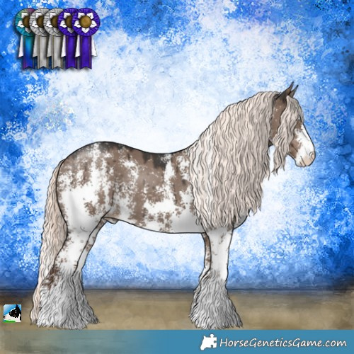 Horse Color:Liver Red Dun Mushroom Sabino Rabicano Brindle 