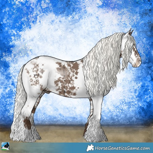 Horse Color:Liver Red Dun Mushroom Sabino Brindle 