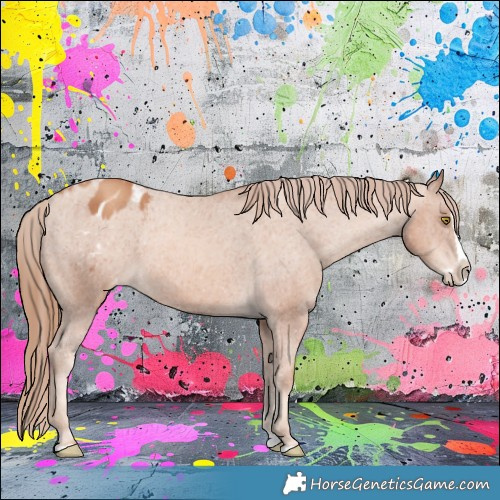 Horse Color:Gold Champagne Splash Appaloosa 