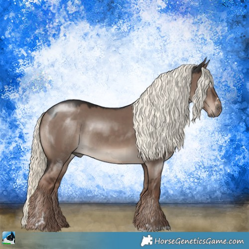 Horse Color:Liver Red Dun Mushroom Sabino Rabicano 