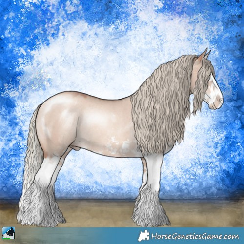 Horse Color:Gold Champagne Dun Mushroom Sabino Splash Rabicano 