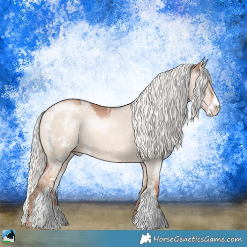 Horse Color:Gold Champagne Dun Mushroom Sabino 