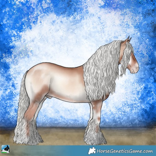Horse Color:Gold Champagne Onyx Mushroom Sabino 