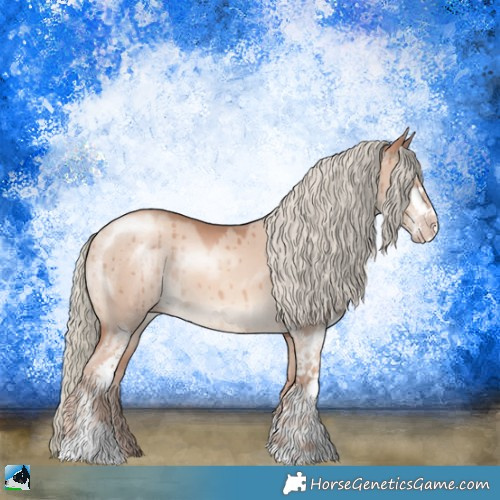 Horse Color:Gold Champagne Dun Mushroom Sabino Brindle 
