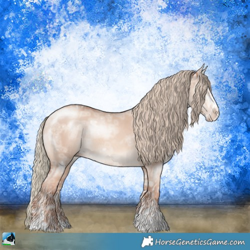 Horse Color:Gold Champagne Ice Dun Mushroom Sabino Rabicano 