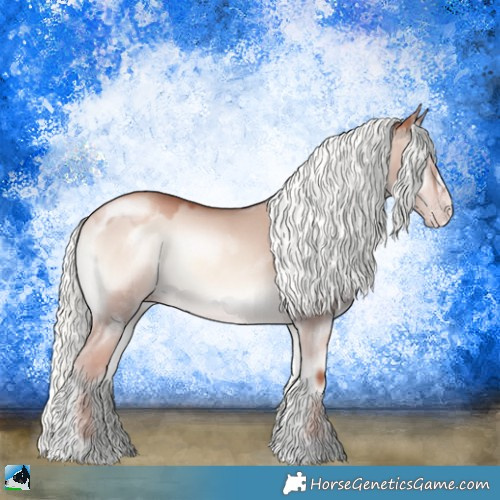 Horse Color:Gold Champagne Onyx Mushroom Sabino 