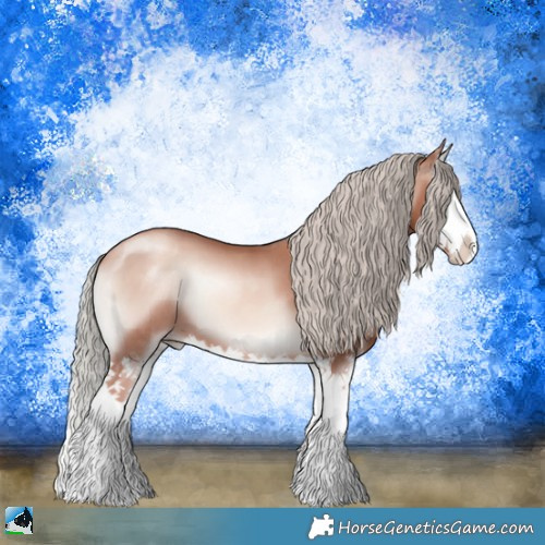 Horse Color:Gold Champagne Onyx Mushroom Sabino Splash 