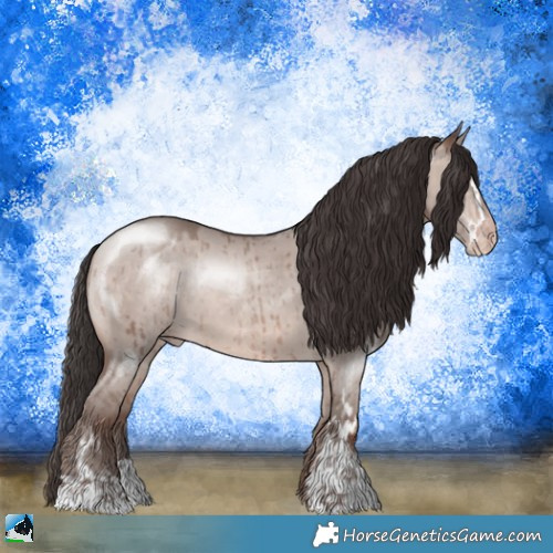 Horse Color:Sable Champagne Dun Mushroom Sabino Brindle 