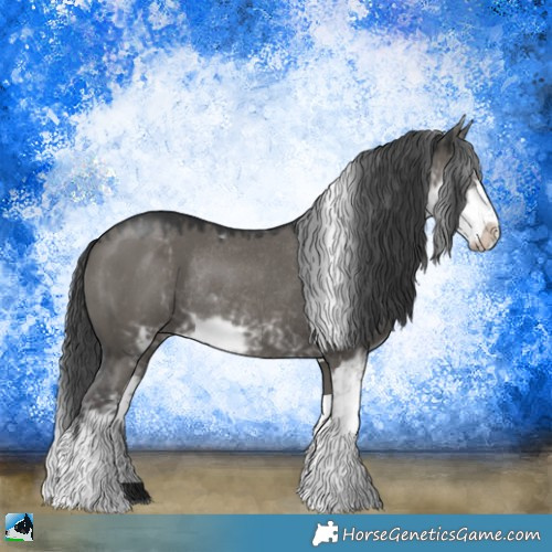 Horse Color:Grullo Mushroom Sabino Rabicano 