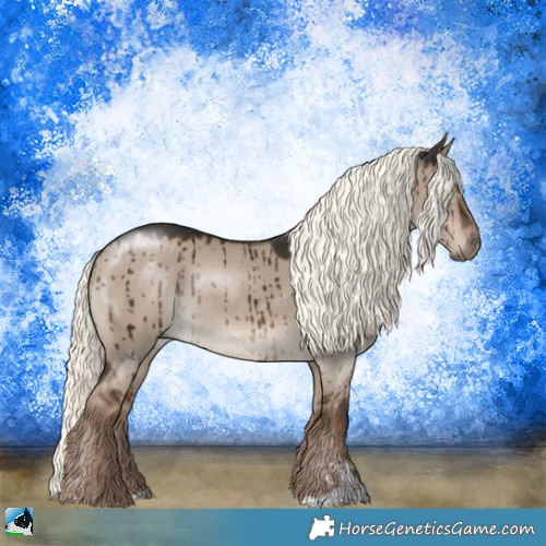 Horse Color:Liver Red Dun Mushroom Sabino Rabicano Brindle 