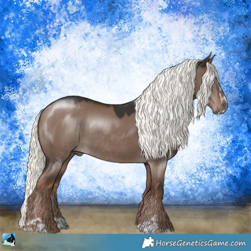 Horse Color:Liver Red Dun Mushroom Sabino Rabicano 