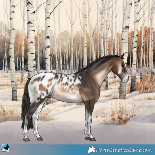 Horse Color:Brown Onyx Sabino Appaloosa 