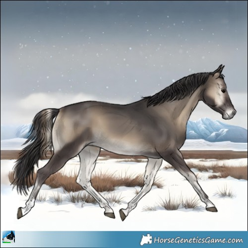 Horse Color:Smoky Blue Onyx Sabino 
