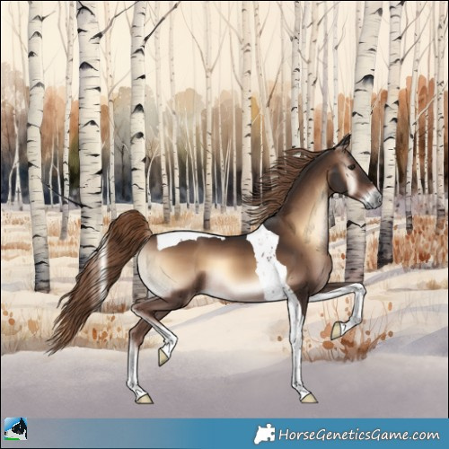 Horse Color:Liver Red Onyx Tobiano