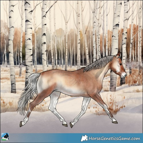Horse Color:Silver Brown Roan Onyx 