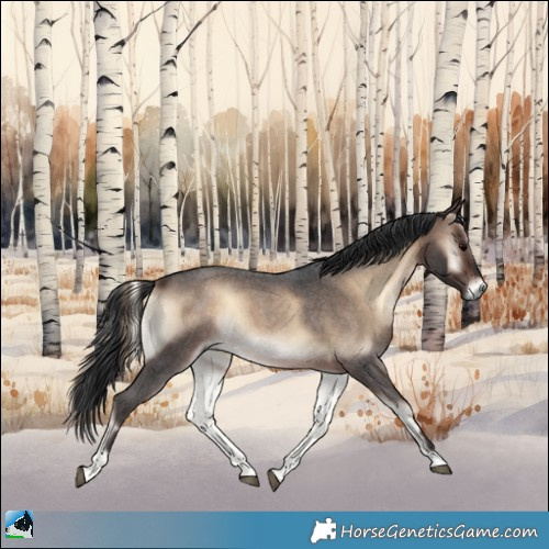 Horse Color:Brown Roan Onyx 