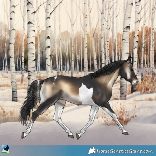 Horse Color:Brown Onyx Tobiano
