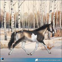 Horse Color:Brown Onyx Tobiano 
