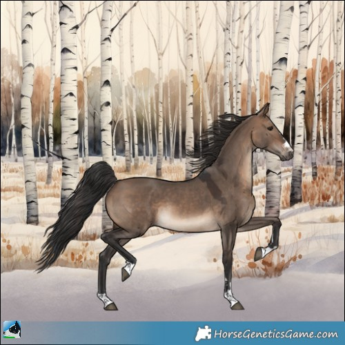 Horse Color:Brown Dun
