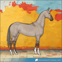 Horse Color:Liver Red Dun Mushroom 