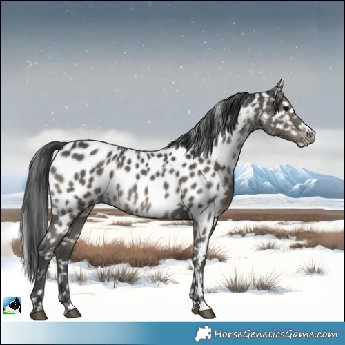 Horse Color:Black Appaloosa 