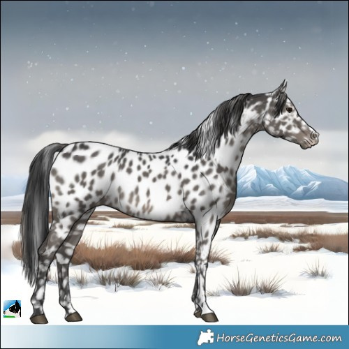 Horse Color:Black Appaloosa 