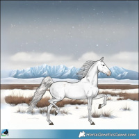 Horse Color:Silver Grullo Roan Snowflake Varnish 