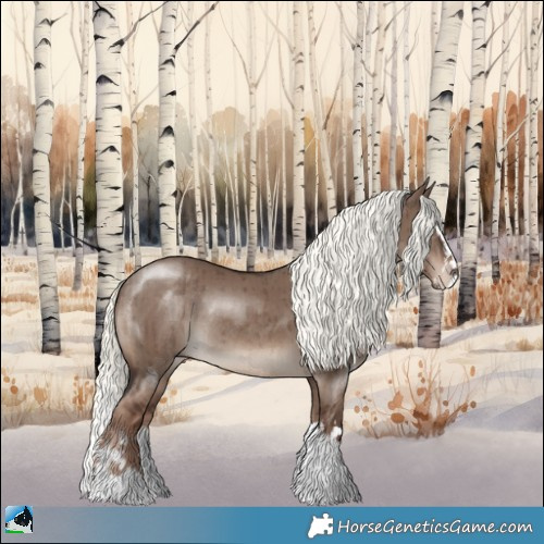 Horse Color:Liver Red Dun Mushroom Sabino Splash Rabicano Brindle