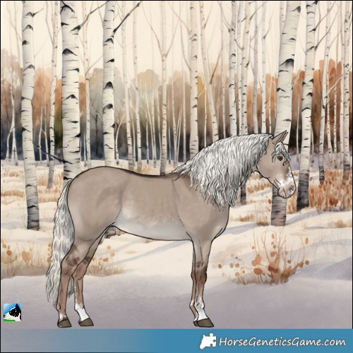 Horse Color:Liver Red Dun Mushroom Sabino 