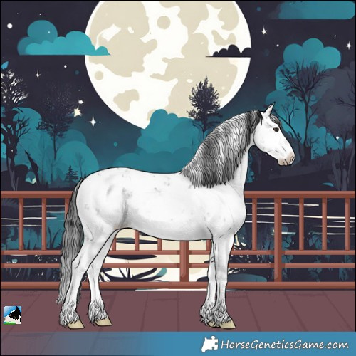 Horse Color:Brown Dun Sabino Rabicano