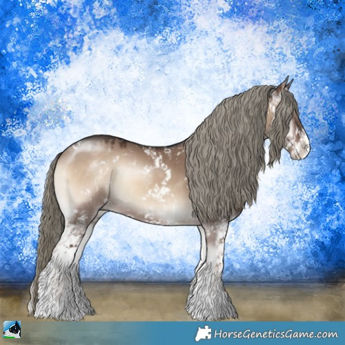Horse Color:Liver Red Dun Onyx Mushroom Sabino 