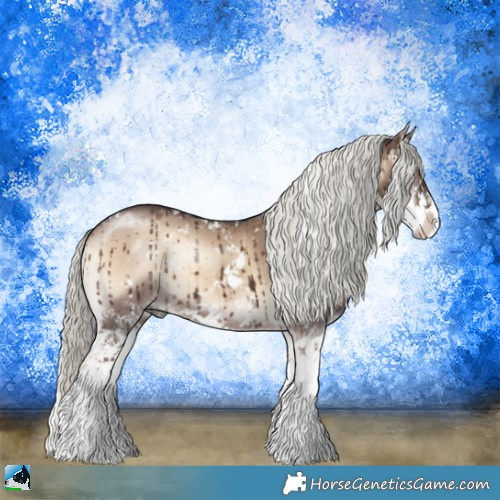 Horse Color:Liver Red Dun Onyx Mushroom Sabino Brindle 