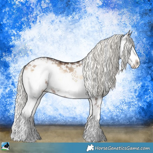 Horse Color:Liver Red Dun Ice Onyx Mushroom Sabino 