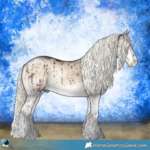 Horse Color:Liver Red Dun Ice Onyx Mushroom Sabino Brindle 