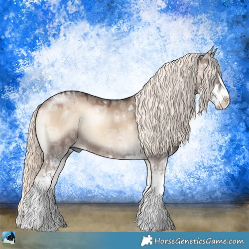 Horse Color:Liver Red Dun Ice Onyx Mushroom Sabino 