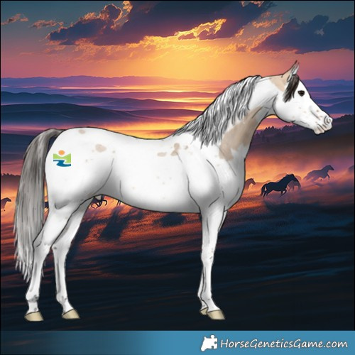 Horse Color:Bay Roan Dun Splash Tobiano Rabicano 
