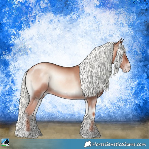 Horse Color:Gold Champagne Onyx Mushroom Sabino 