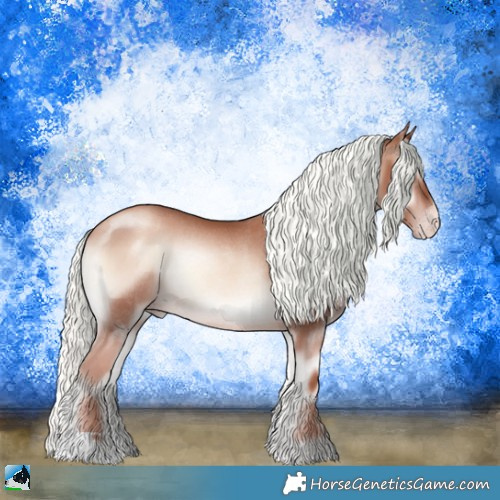 Horse Color:Gold Champagne Onyx Mushroom Rabicano 